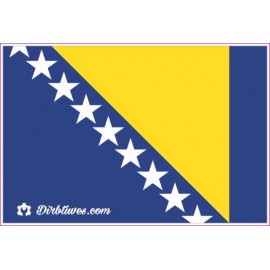Nacionalinis vėliavos lipdukas - Bosnija ir Hercegovina